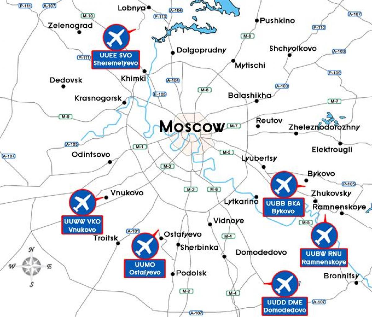 Mosca aeroporto mappa del terminal