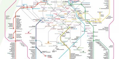 Mappa di Moskva treno