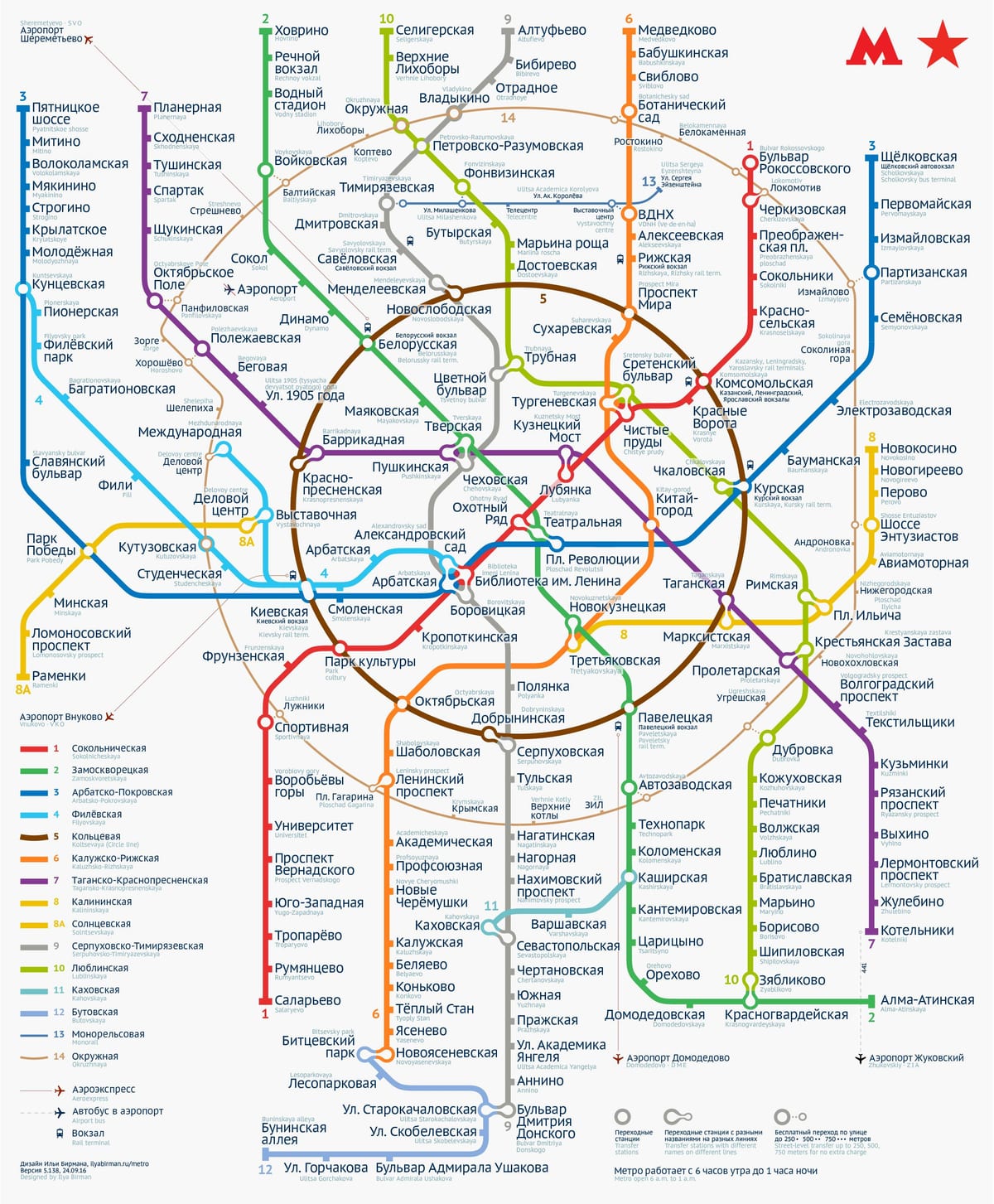 metropolitana di Mosca la mappa