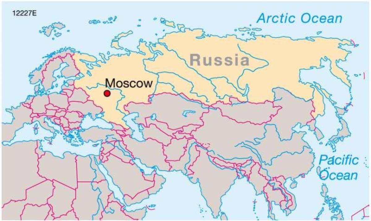 Mosca sulla mappa della Russia