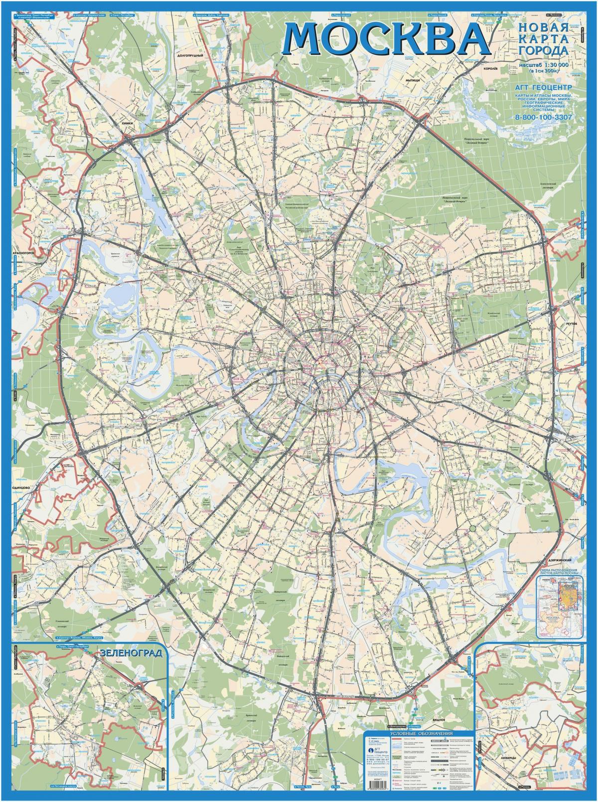 Moskva mappa geografica