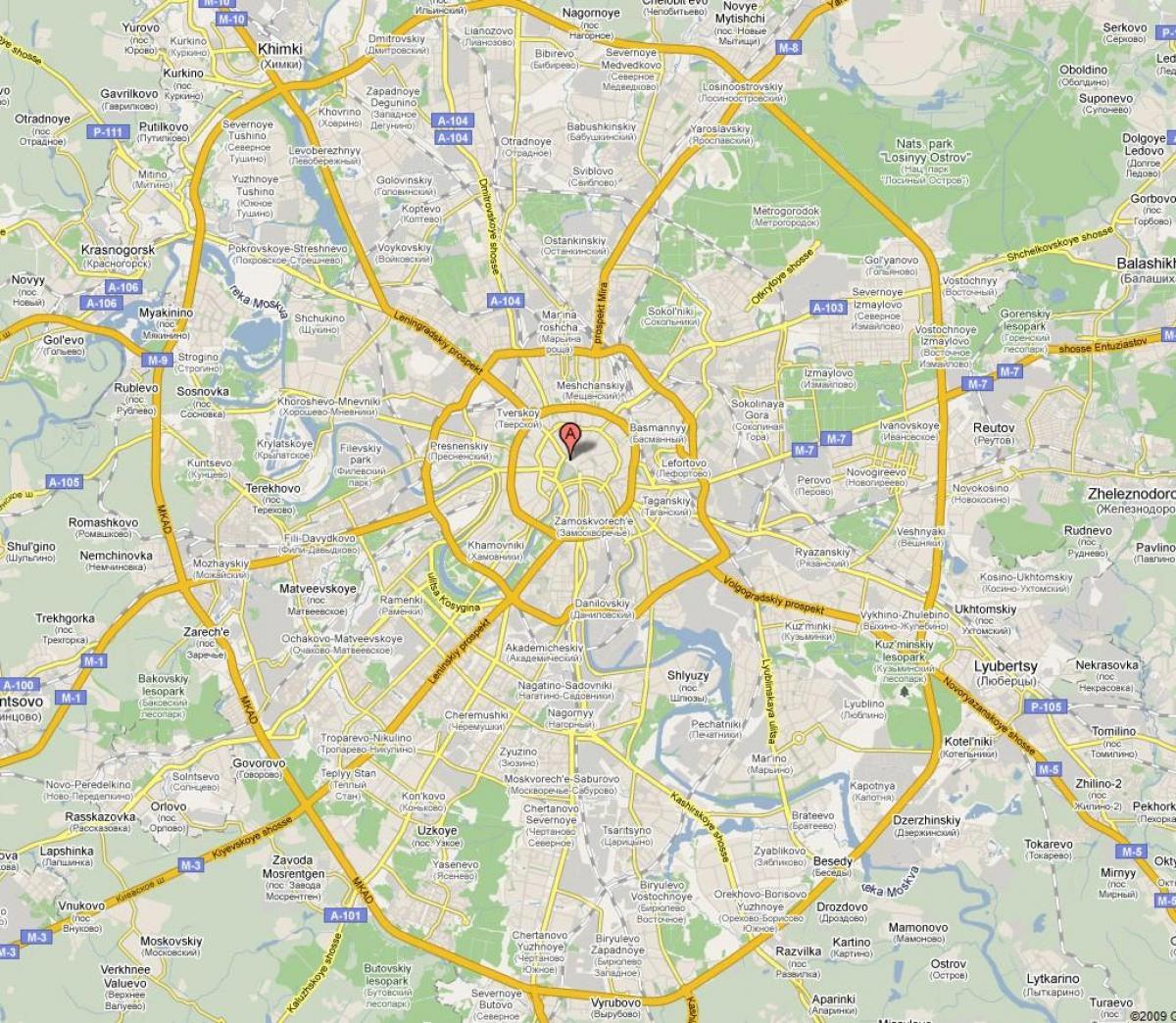 Moskva sobborgo mappa
