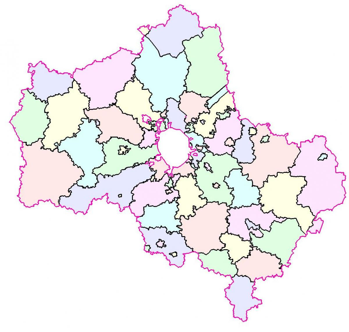 Moskva mappa della regione