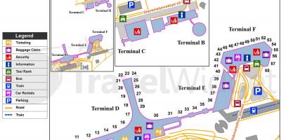 Sheremetyevo mappa di terminali