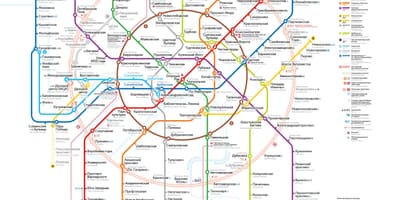 Mappa della metropolitana di Mosca