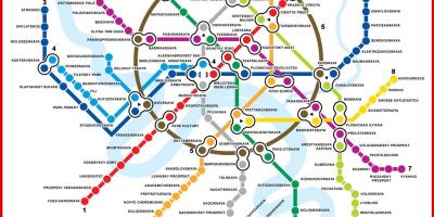 Mappa di metropolitana di Mosca