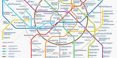Metropolitana di Mosca la mappa